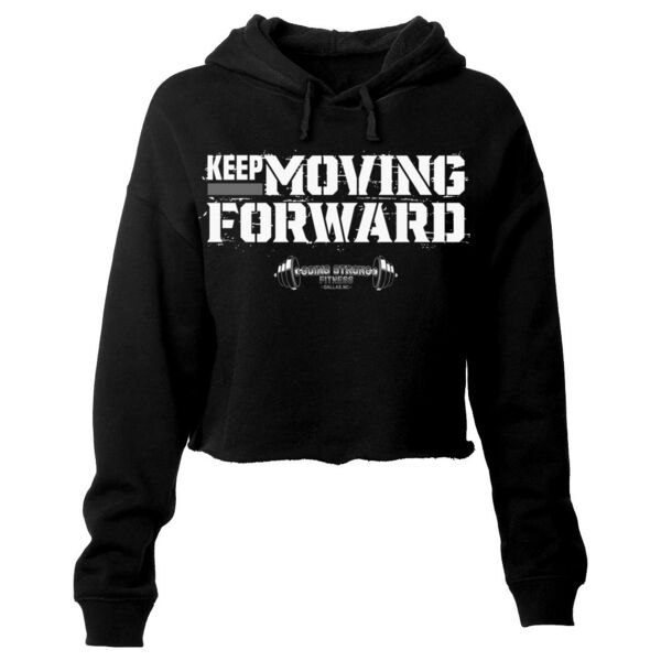 KEEP MOVING FORWARD - WOMEN'S CROP HOODIE - $WKMZCB$ Thumbnail