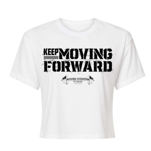 KEEP MOVING FORWARD - WOMEN'S CROP T-SHIRT - $7CBRJD$ Thumbnail
