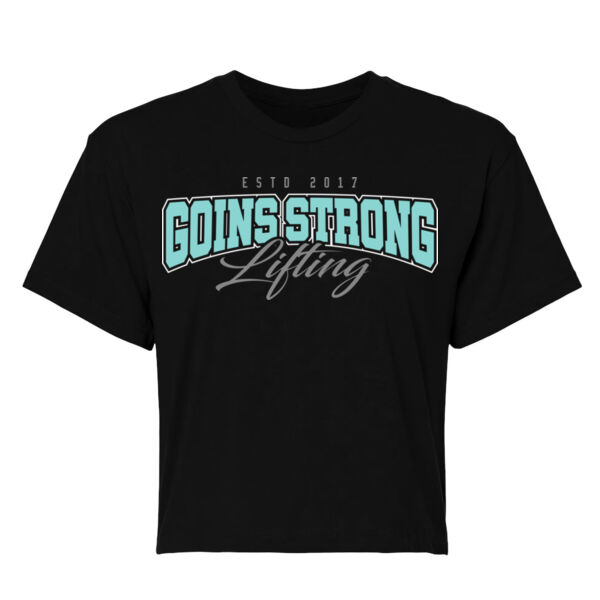 GOINS STRONG LIFTING - WOMEN'S CROP T-SHIRT - $JER5G6$ Thumbnail