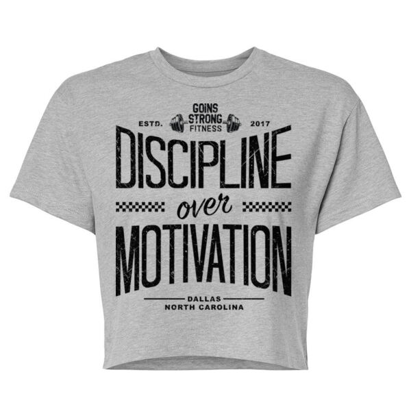 DISCIPLINE OVER MOTIVATION - WOMEN'S CROP T-SHIRT - $HXPQUJ$ Thumbnail