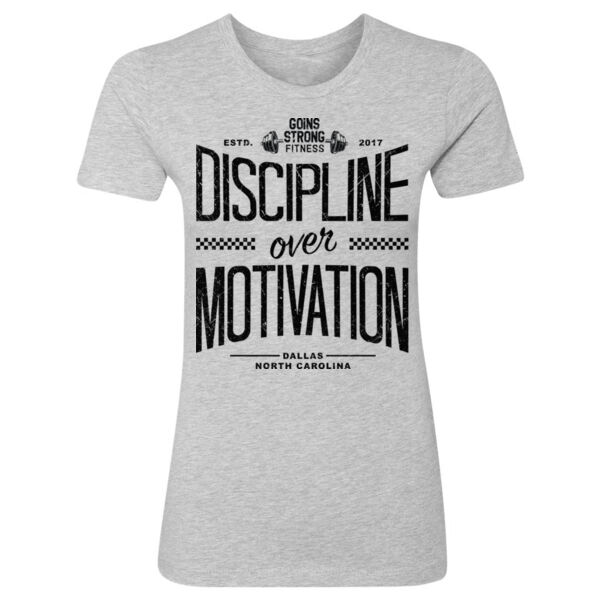 DISCIPLINE OVER MOTIVATION - WOMEN'S FITTED T-SHIRT - $HXPQUJ$ Thumbnail