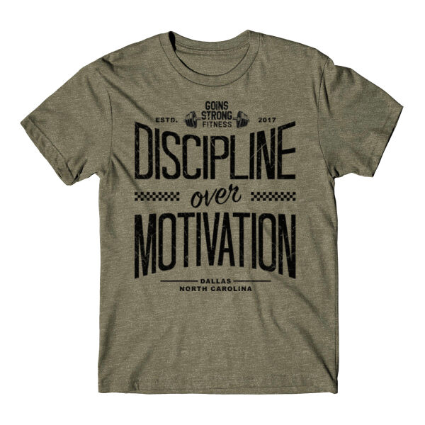 DISCIPLINE OVER MOTIVATION - T-SHIRT - $D9YHTS$ Thumbnail