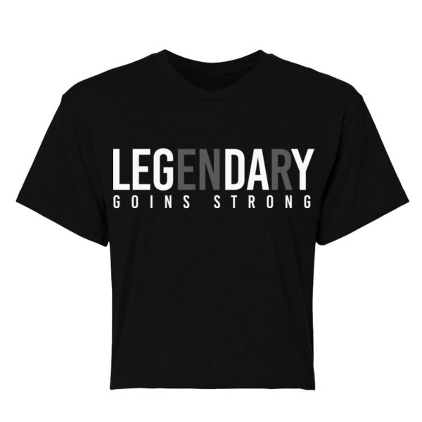 LEGENDARY LEG DAY - WOMEN'S CROP T-SHIRT - $6DH7QB$ Thumbnail